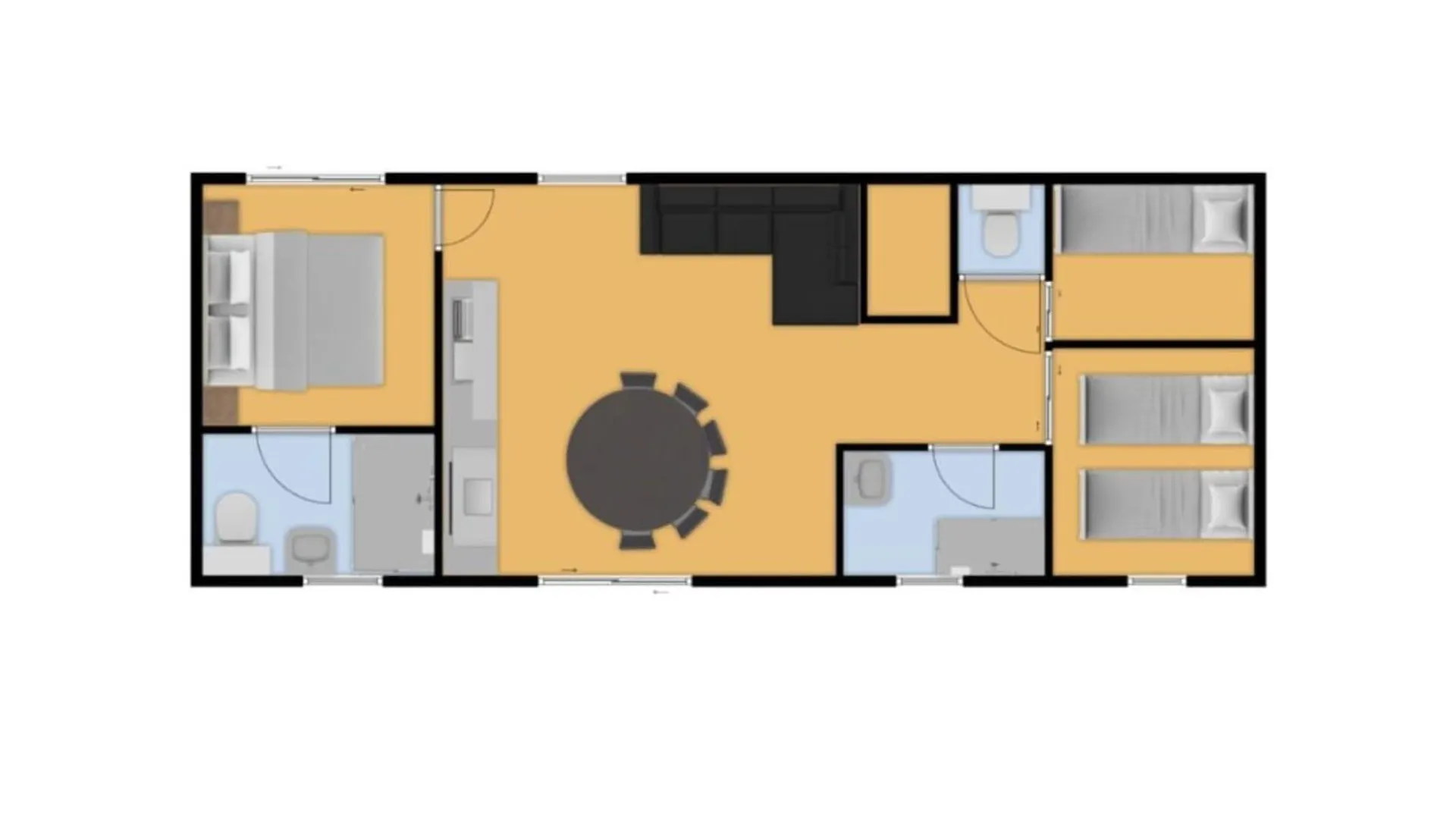 キャンプ場 Camping Rcn La Bastide En Ardeche Sampzon